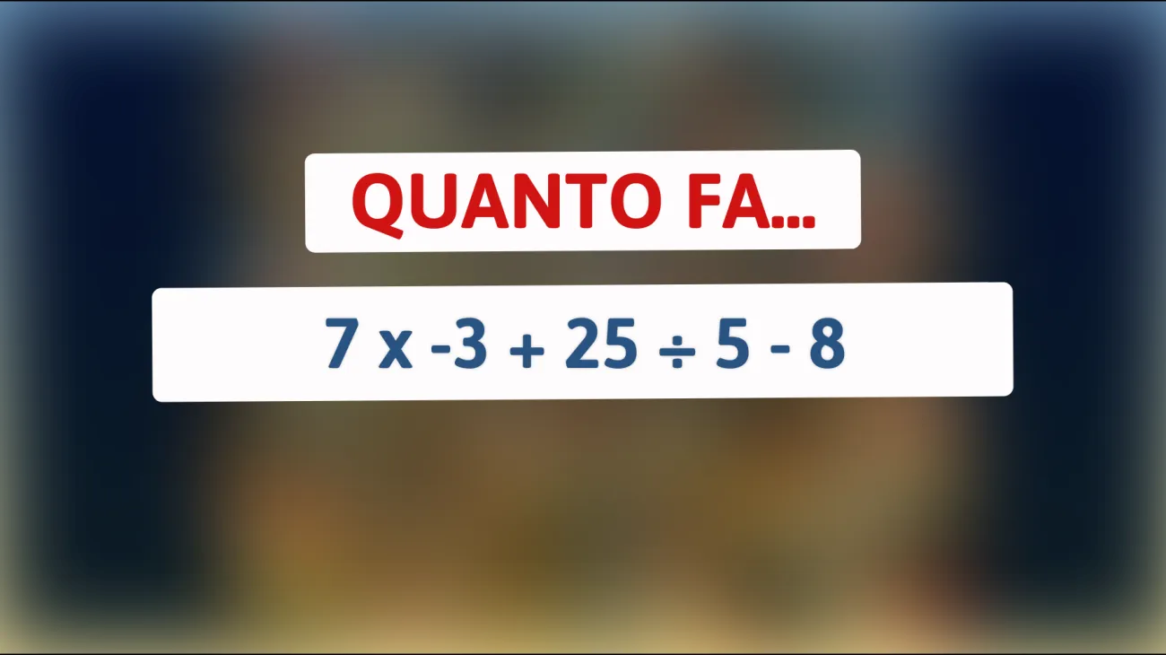 Scopri se hai la mente di un genio risolvendo questo semplice quiz matematico prima dei tuoi amici!"