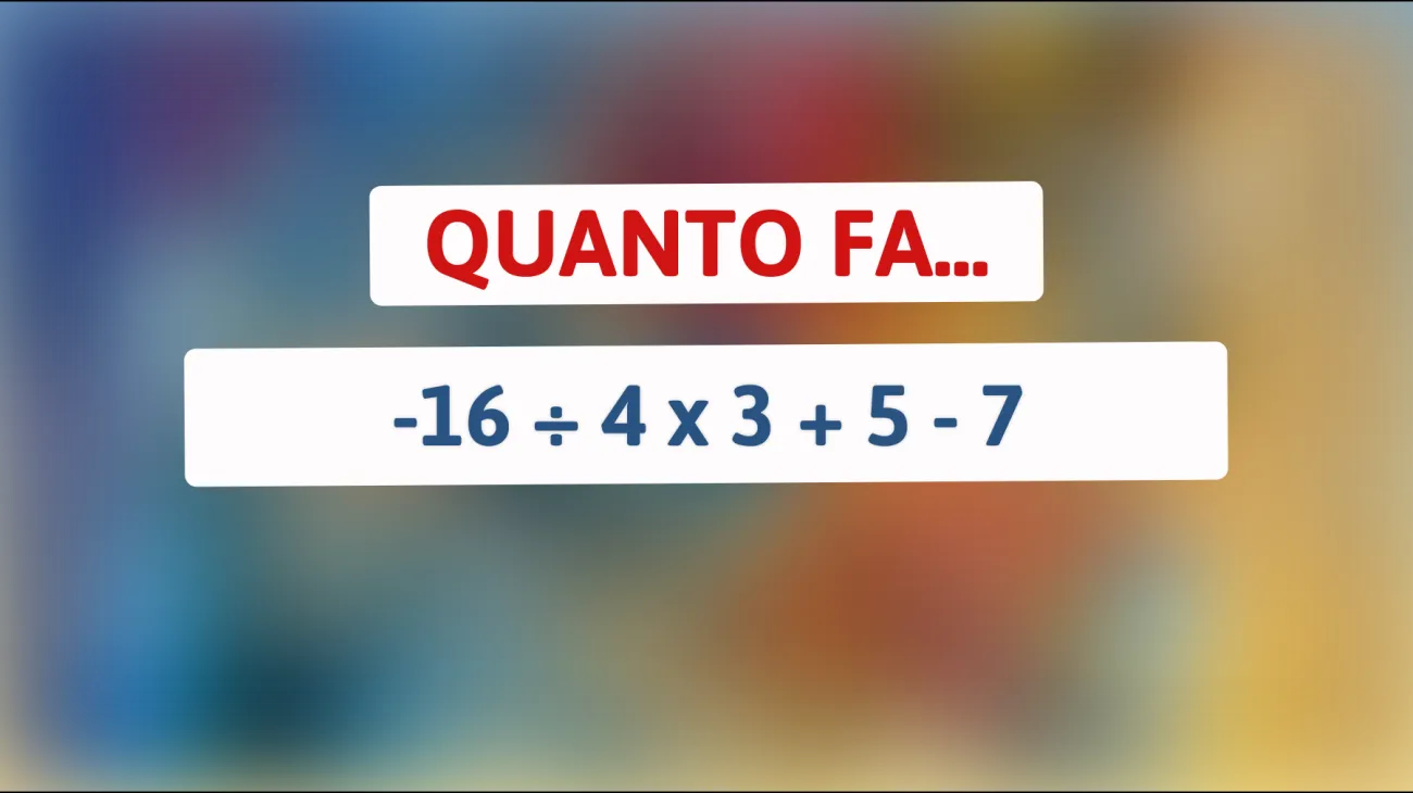 Solo le menti più brillanti possono risolvere questo indovinello matematico senza sbagliare! Sfida te stesso!"