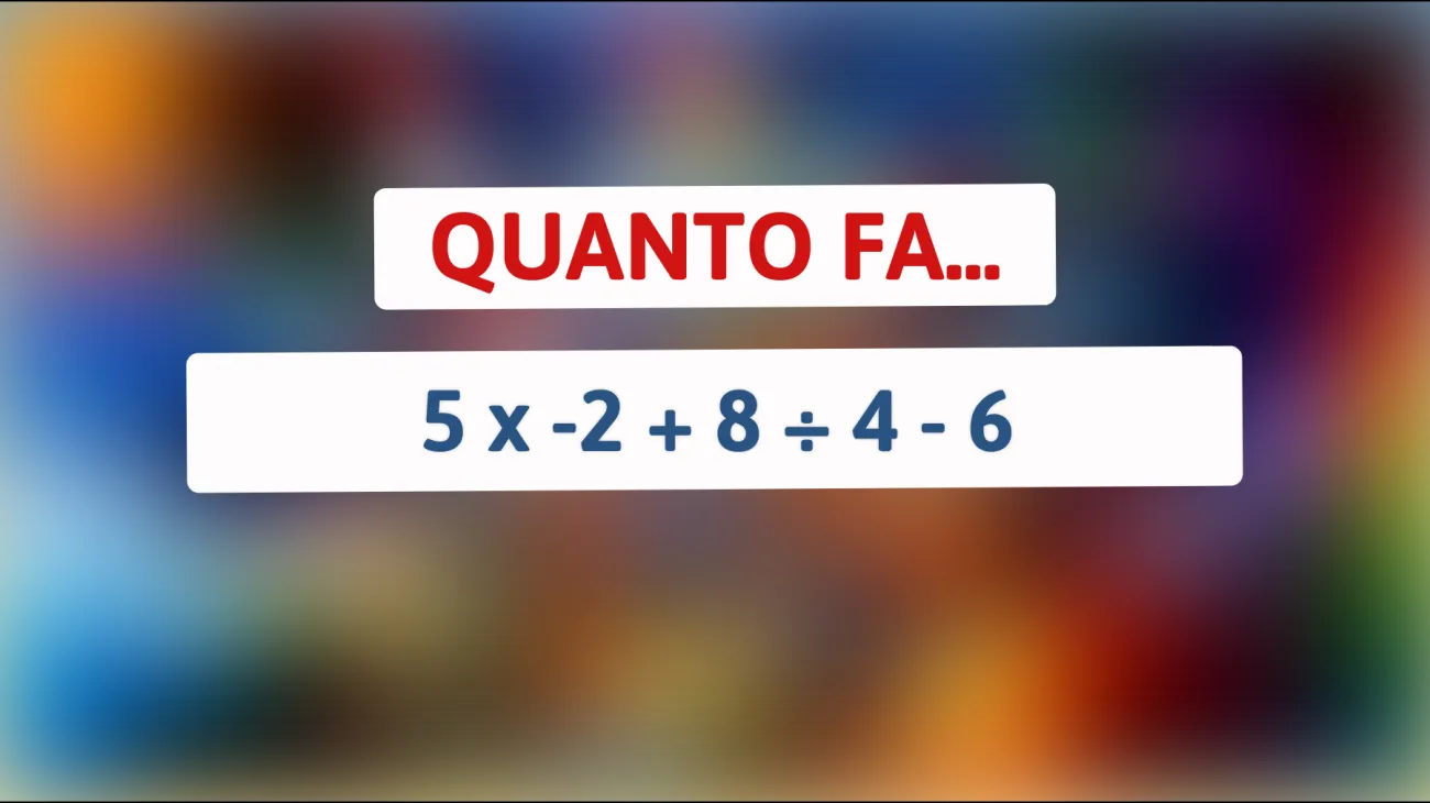 Sfida le tue capacità: scopri se riesci a risolvere l'indovinello matematico che solo il 5% delle persone intelligente sa risolvere!"