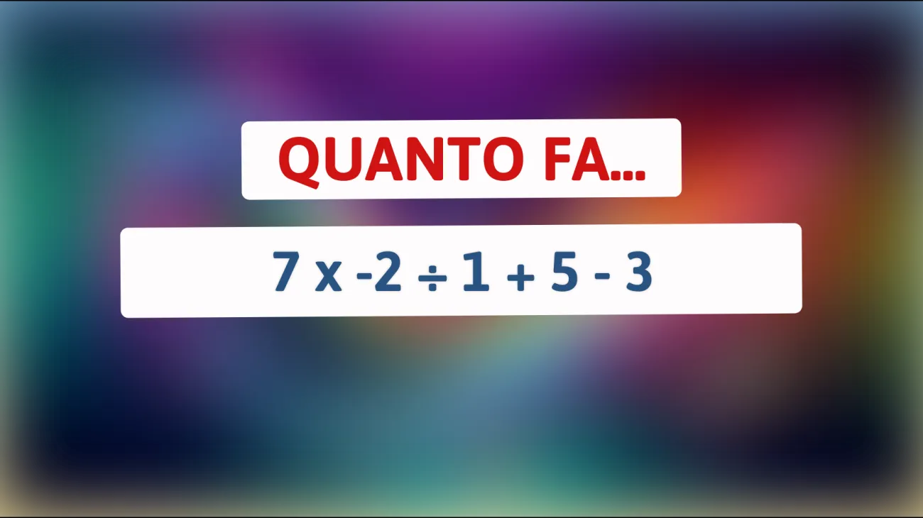 Solo il 1% riuscirà a risolvere questo enigma matematico: metti alla prova la tua intelligenza! Se consideri te stesso una persona geniale, prova a rispondere!"