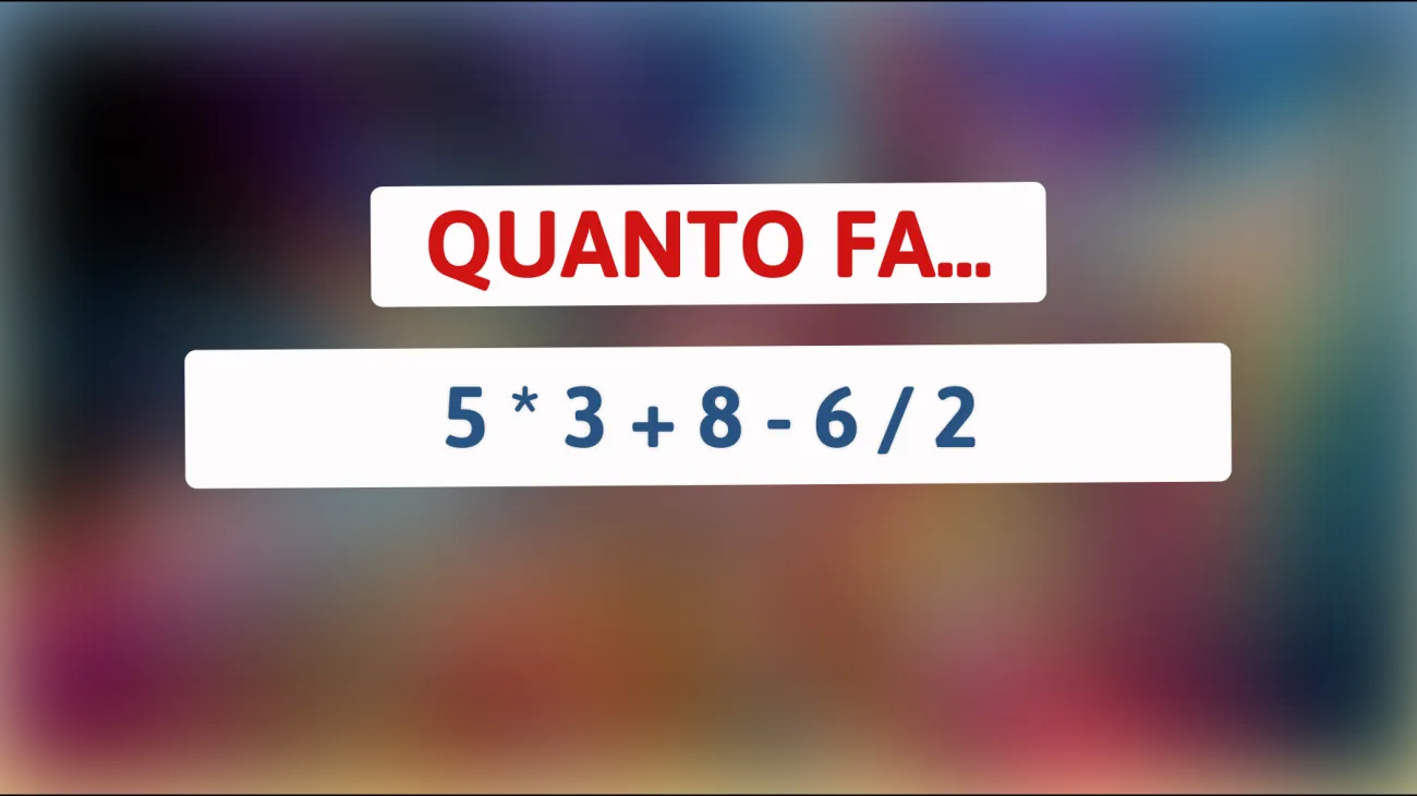 Solo il 2% delle persone riesce a risolvere questo semplice indovinello matematico! Mettiti alla prova!"